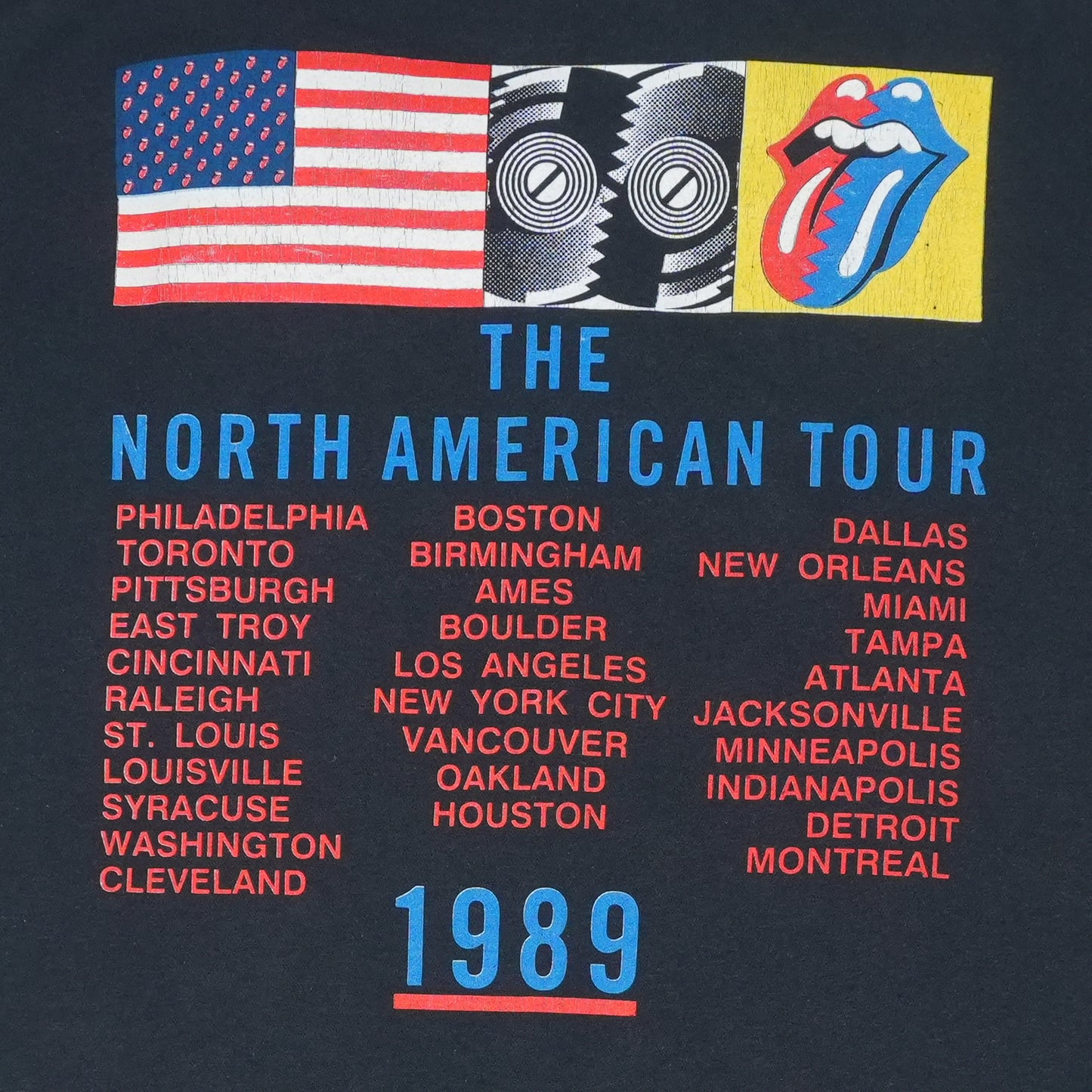 1989 Rolling Stones Steel Wheels Tour Shirt