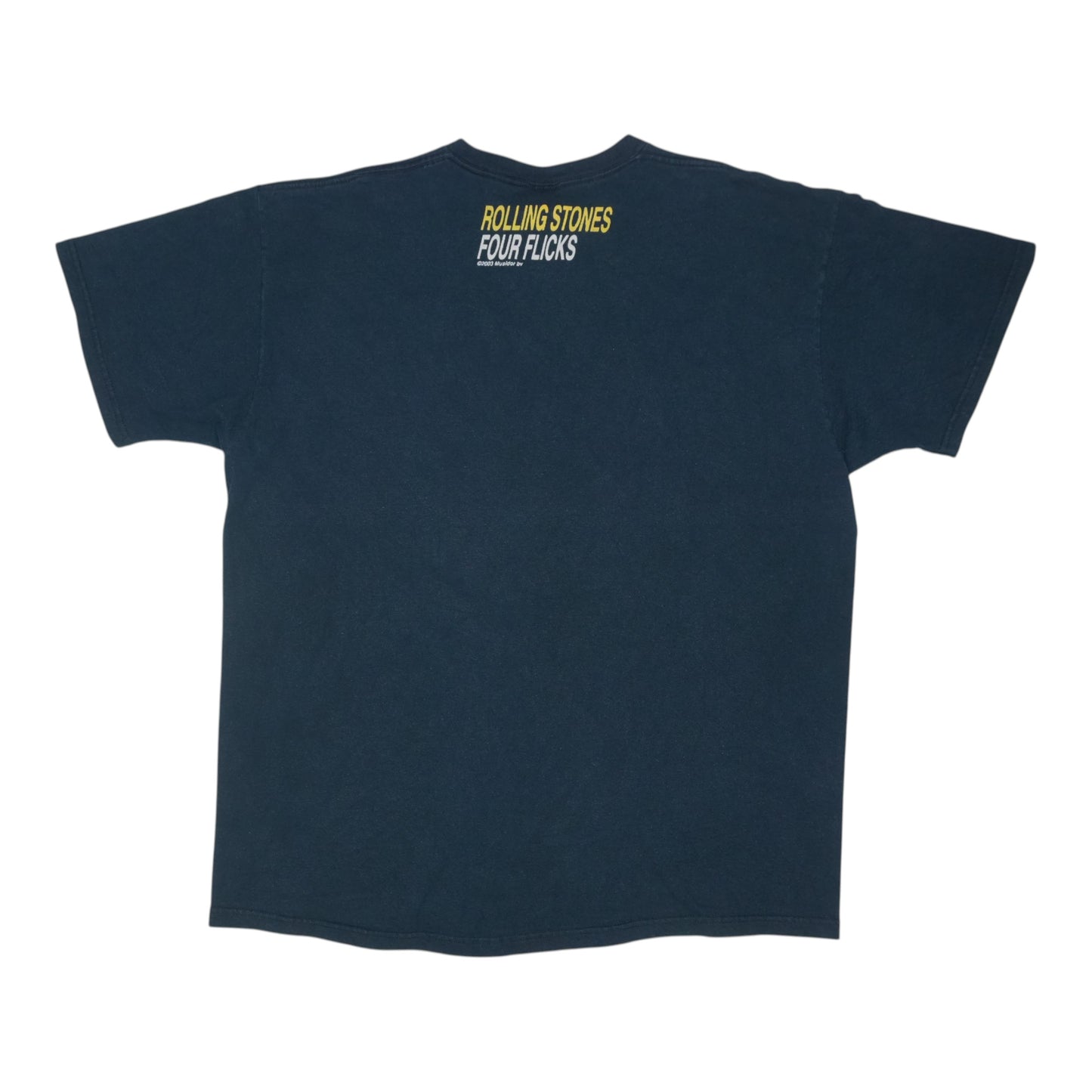 2003 Rolling Stones Four Flicks Shirt Back