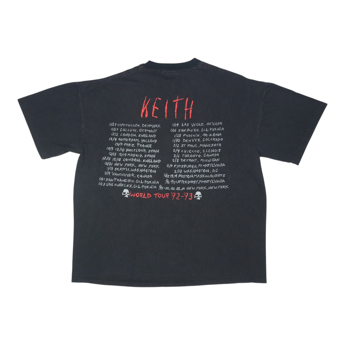 1992 Keith Richards Xpensive Winos Tour Shirt