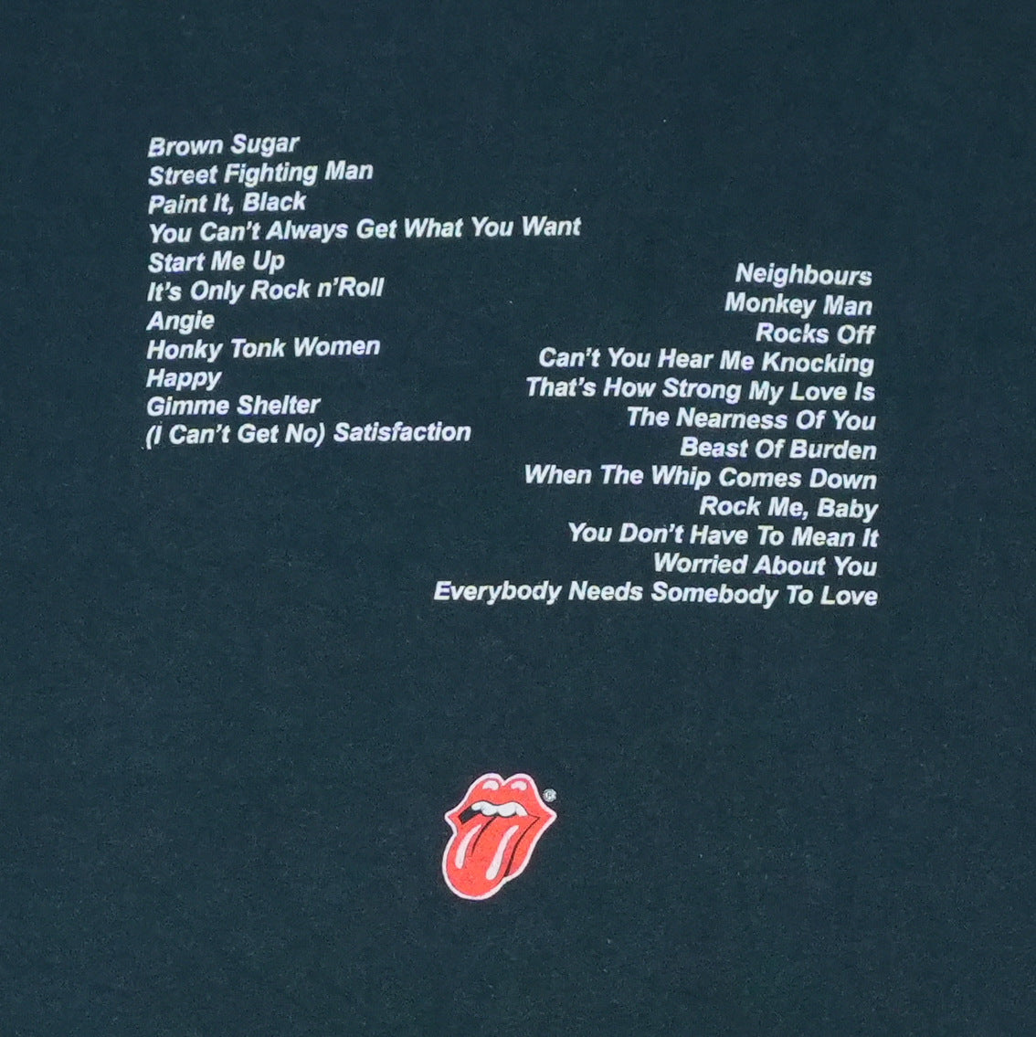 2004 Rolling Stones Live Licks Tour Shirt
