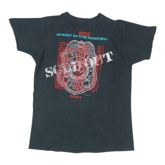 1982 The Police Ghost In The Machine Tour Shirt Back