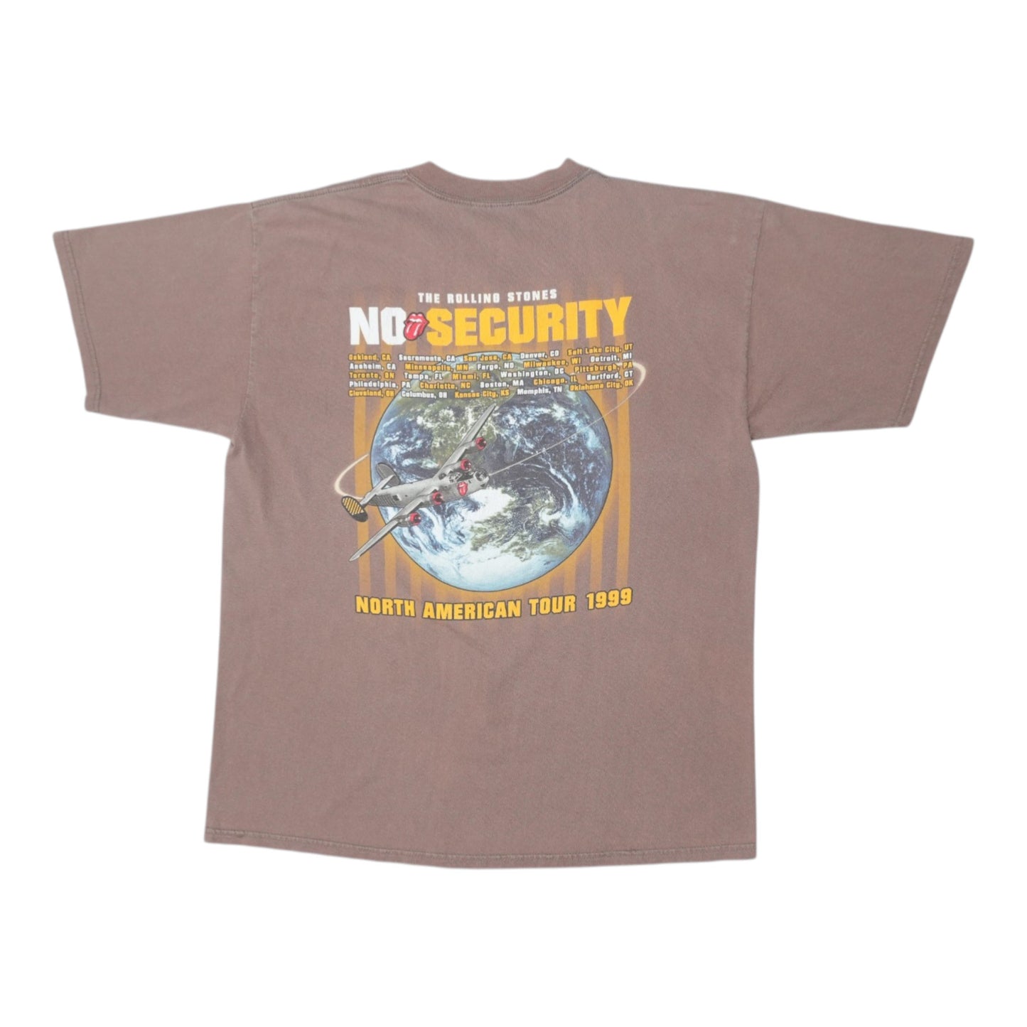 1999 Rolling Stones No Security Tour Shirt Back