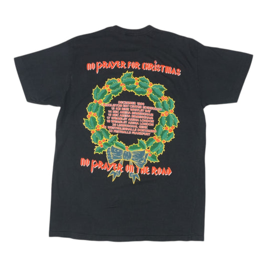 1990 Iron Maiden No Prayer For Christmas Tour Shirt Back