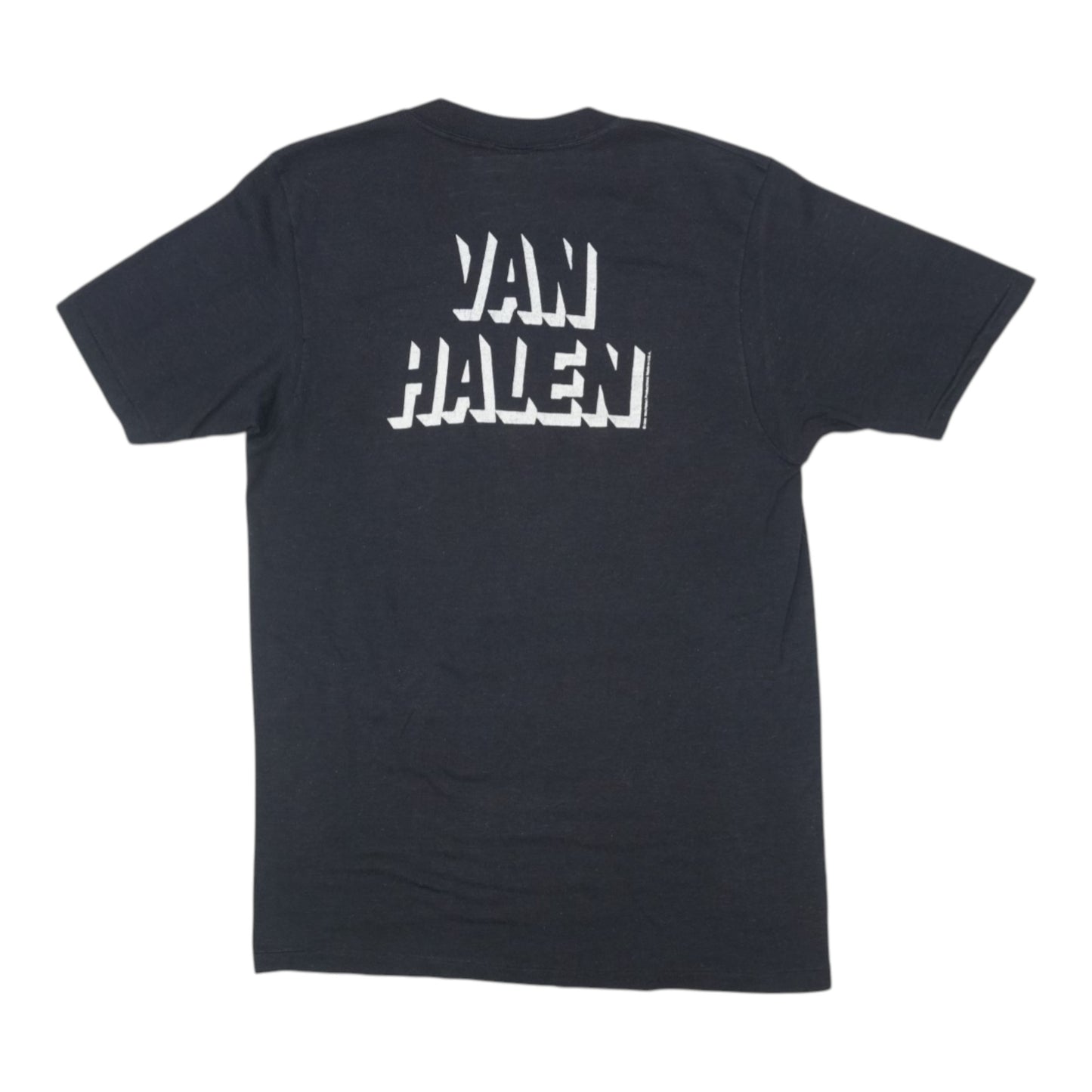 1980 Van Halen Invasion Tour Shirt Back