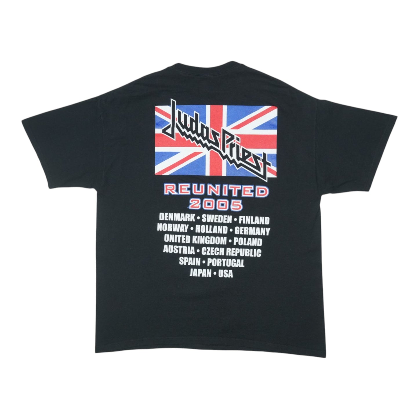 2005 Judas Priest Reunited Tour Shirt Back