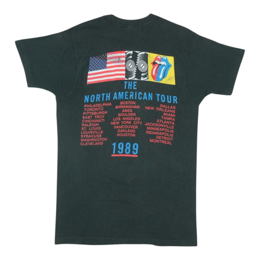 1989 Rolling Stones Steel Wheels Tour Shirt Back