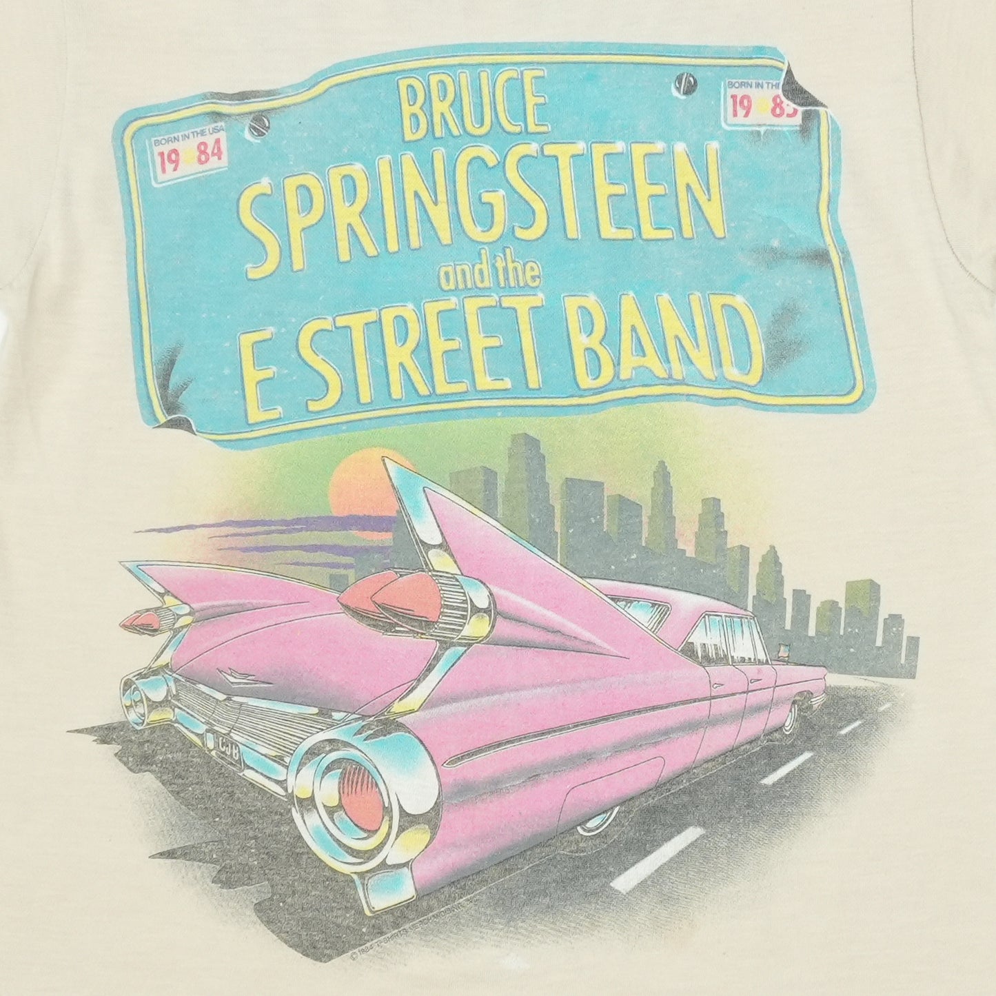 1984 Bruce Springsteen Tour Shirt Detail