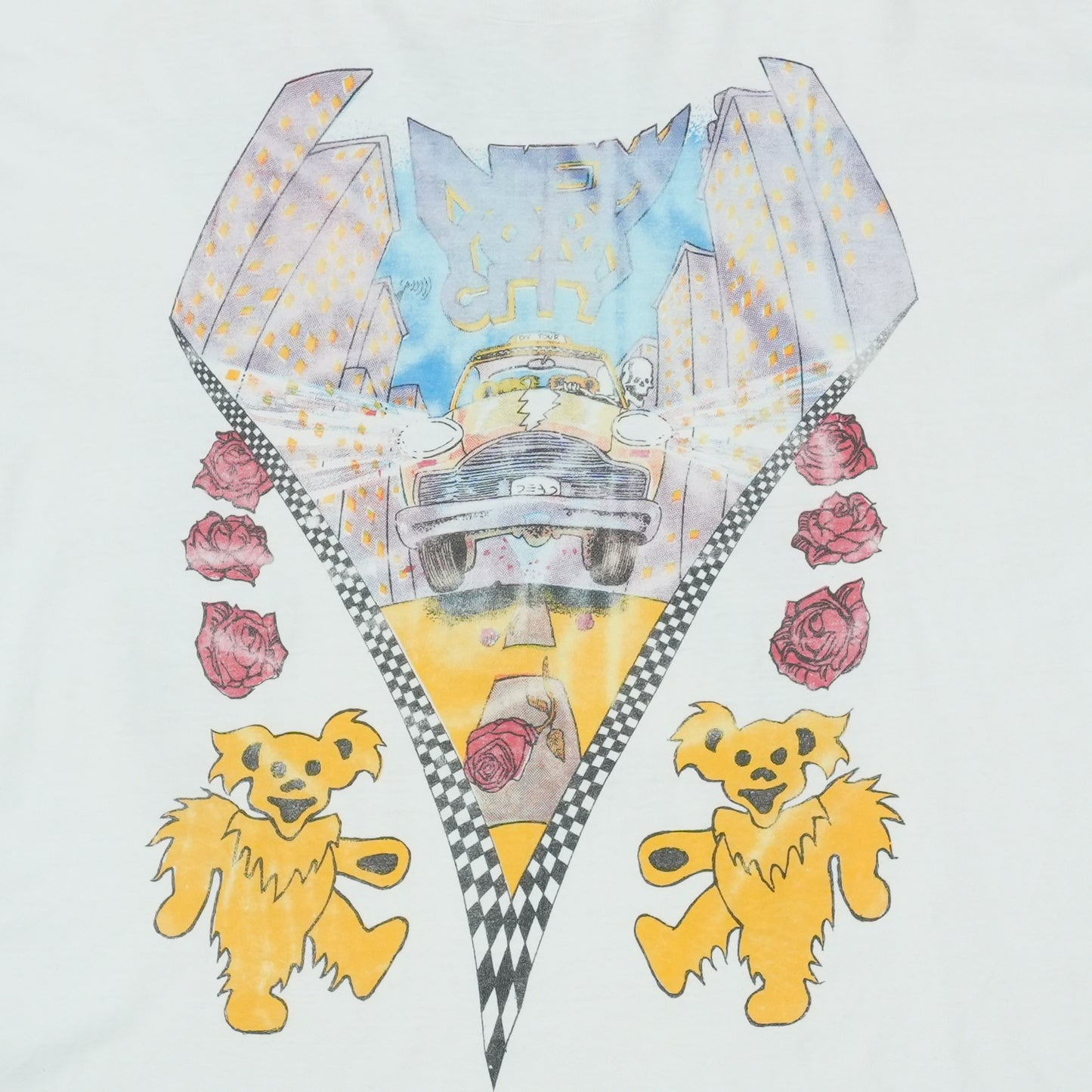 1991 Grateful Dead New York Fall Tour Shirt Detail