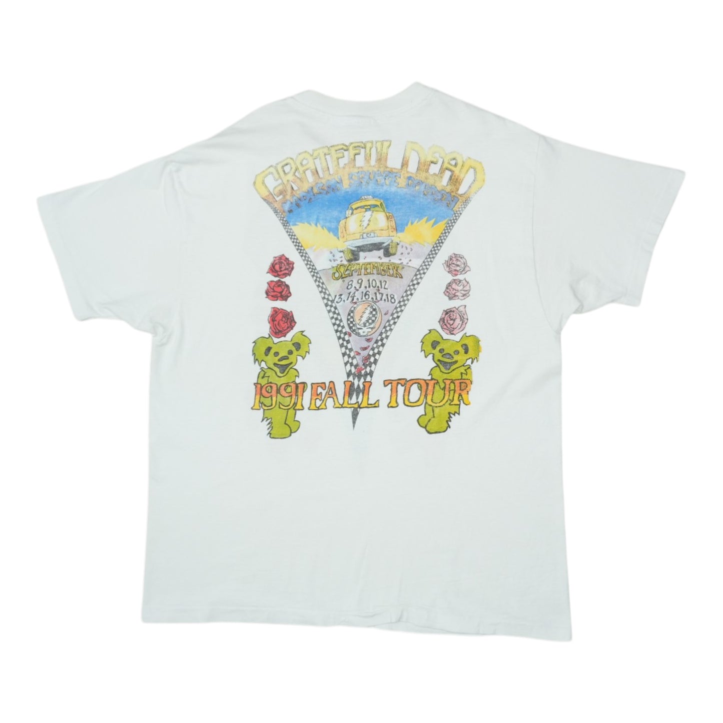 1991 Grateful Dead New York Fall Tour Shirt Back