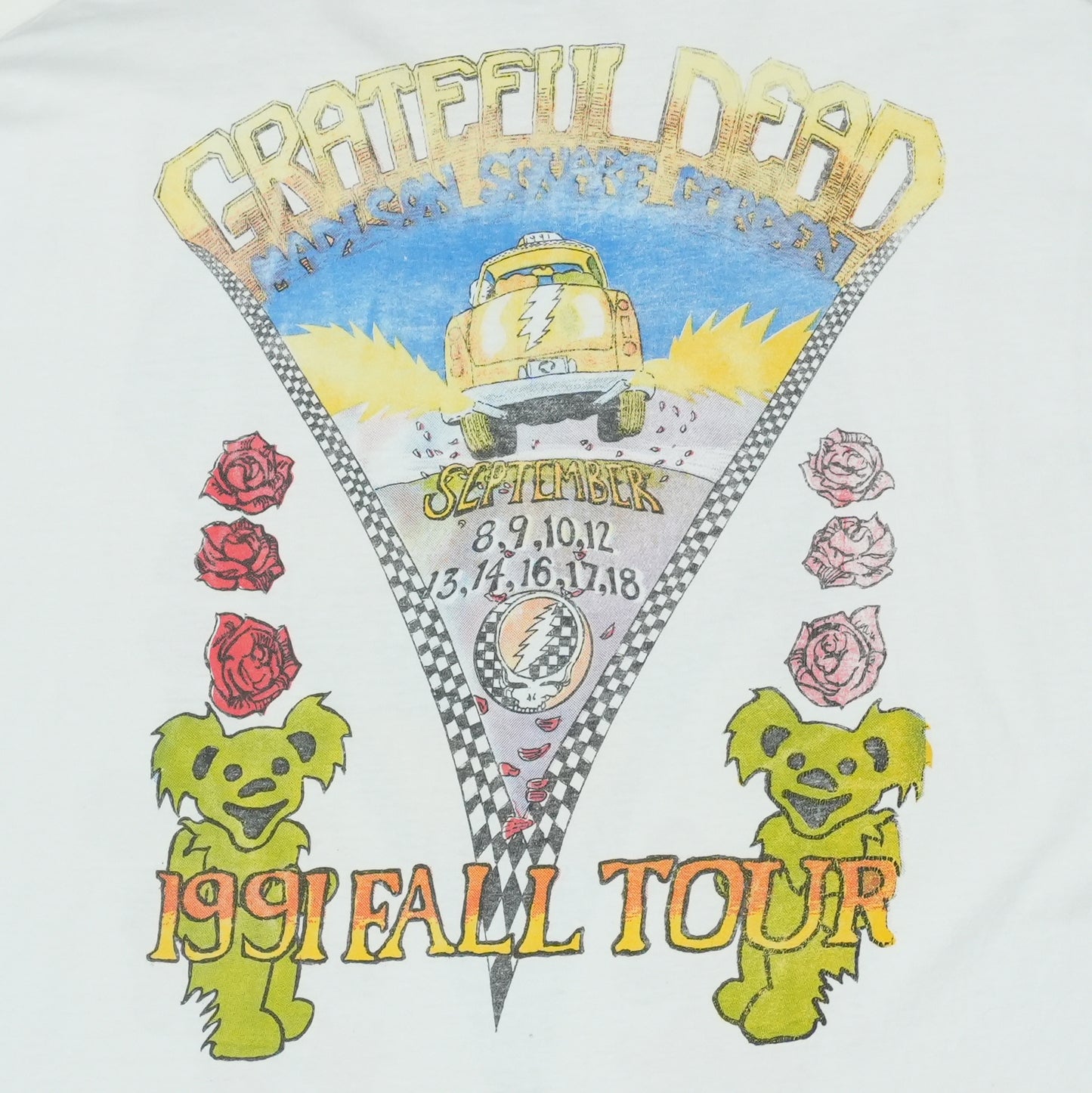 1991 Grateful Dead New York Fall Tour Shirt Detail