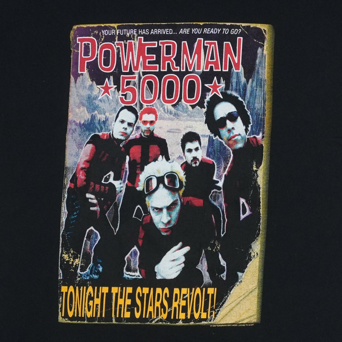 1999 Powerman 5000 Tonight The Stars Revolt Shirt Detail