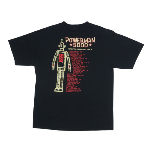 1999 Powerman 5000 Tonight The Stars Revolt Shirt Back