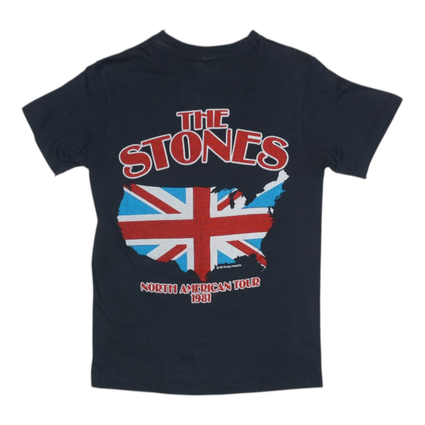 1981 Rolling Stones North America Tour Shirt Back