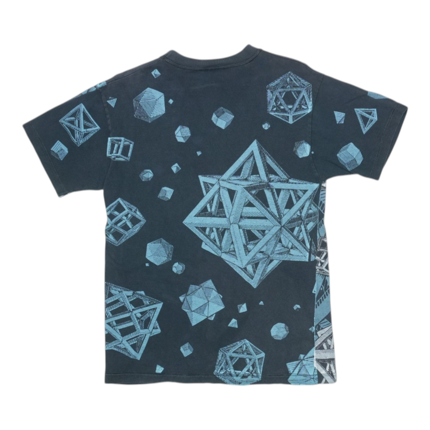 1990s MC Escher All Over Print Shirt Back