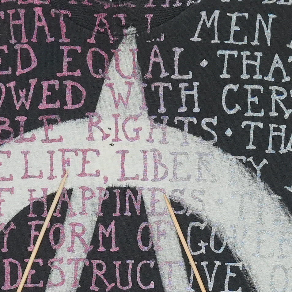 1990s Mosquitohead Aleister Crowley Anarchy Shirt 1990s Mosquitohead Aleister Crowley Anarchy Shirt