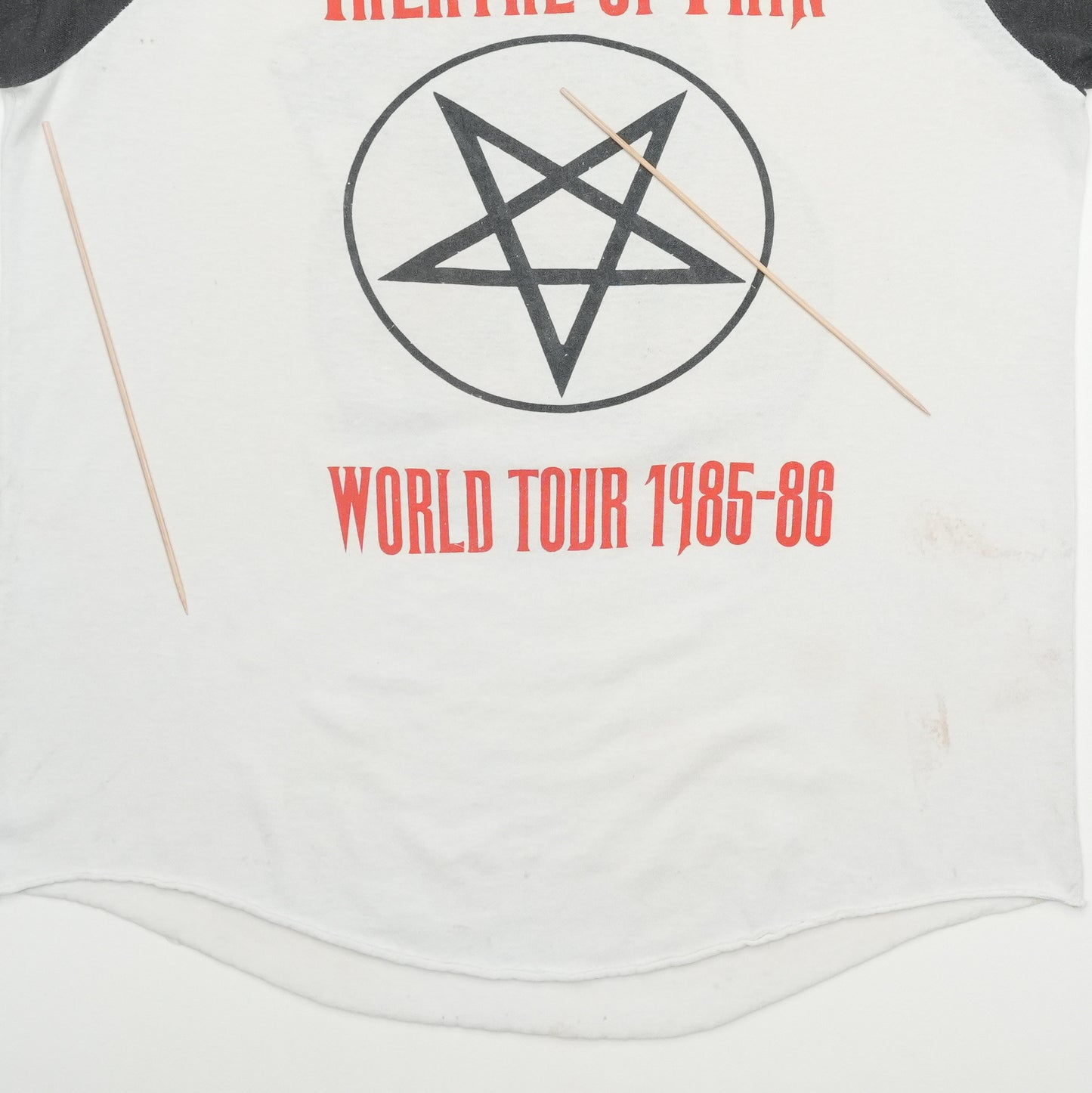 1983 Motley Crue Allister Fiend Jersey Shirt Detail