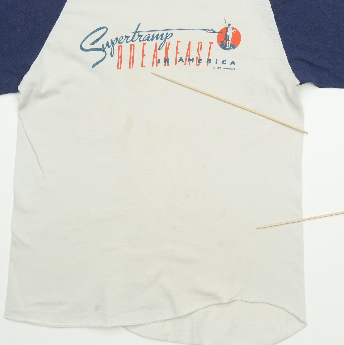 1979 Supertramp Breakfast in America Jersey Shirt Detail