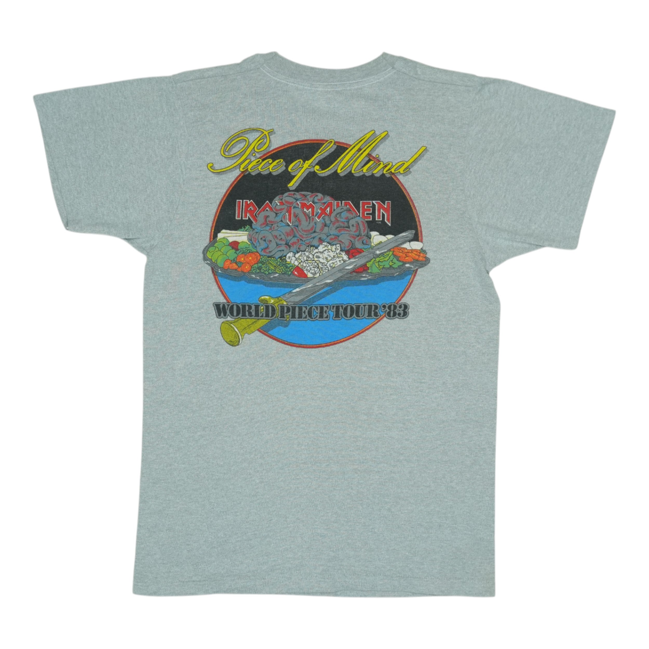 1983 Iron Maiden Piece Of Mind Tour Shirt | Authentic Vintage Tee