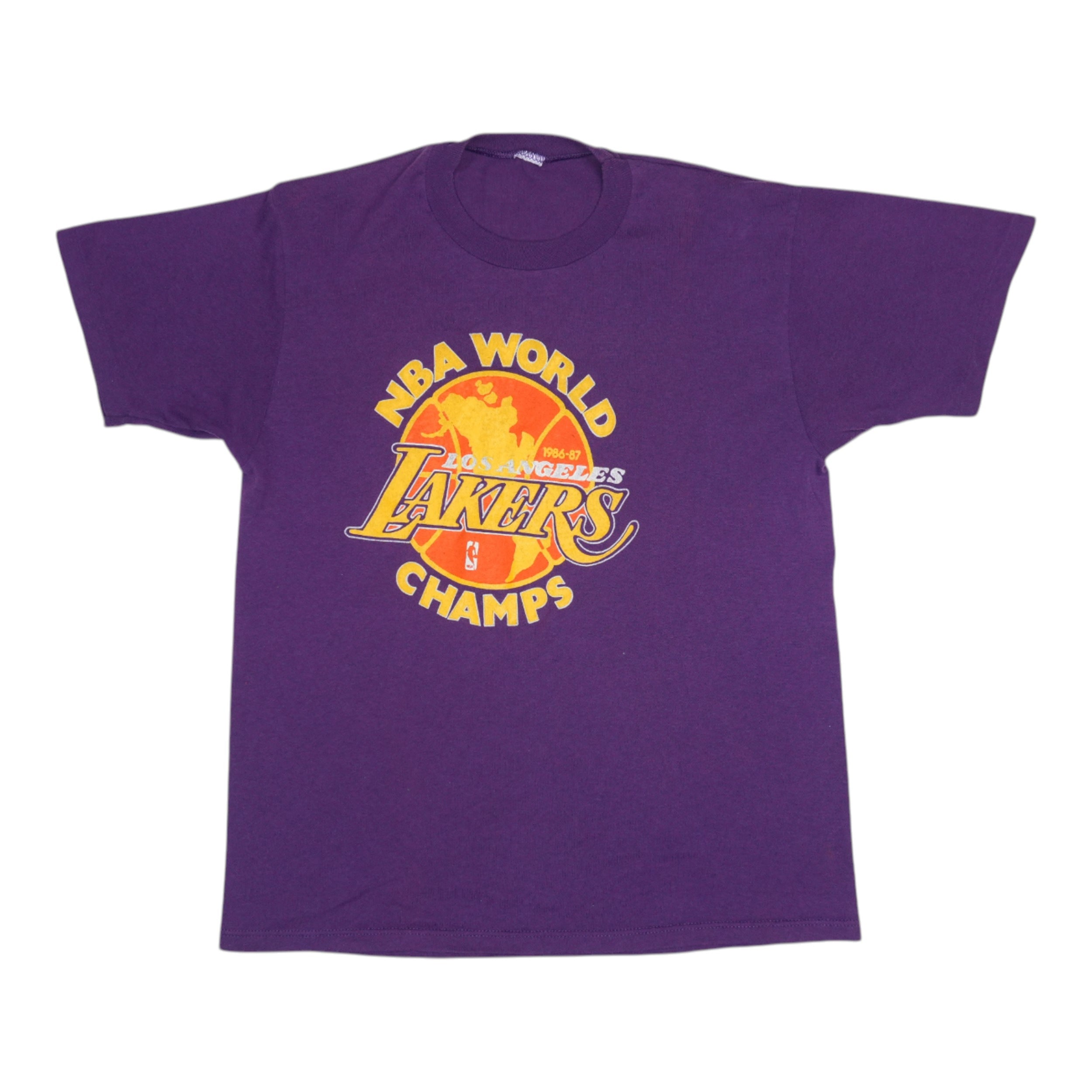 ビンテージ LA LAKERS NBA 86-87 チャンピオン 記念Tシャツ 1987 Los Angeles Lakers World Champions Shirt | Authentic Vintage