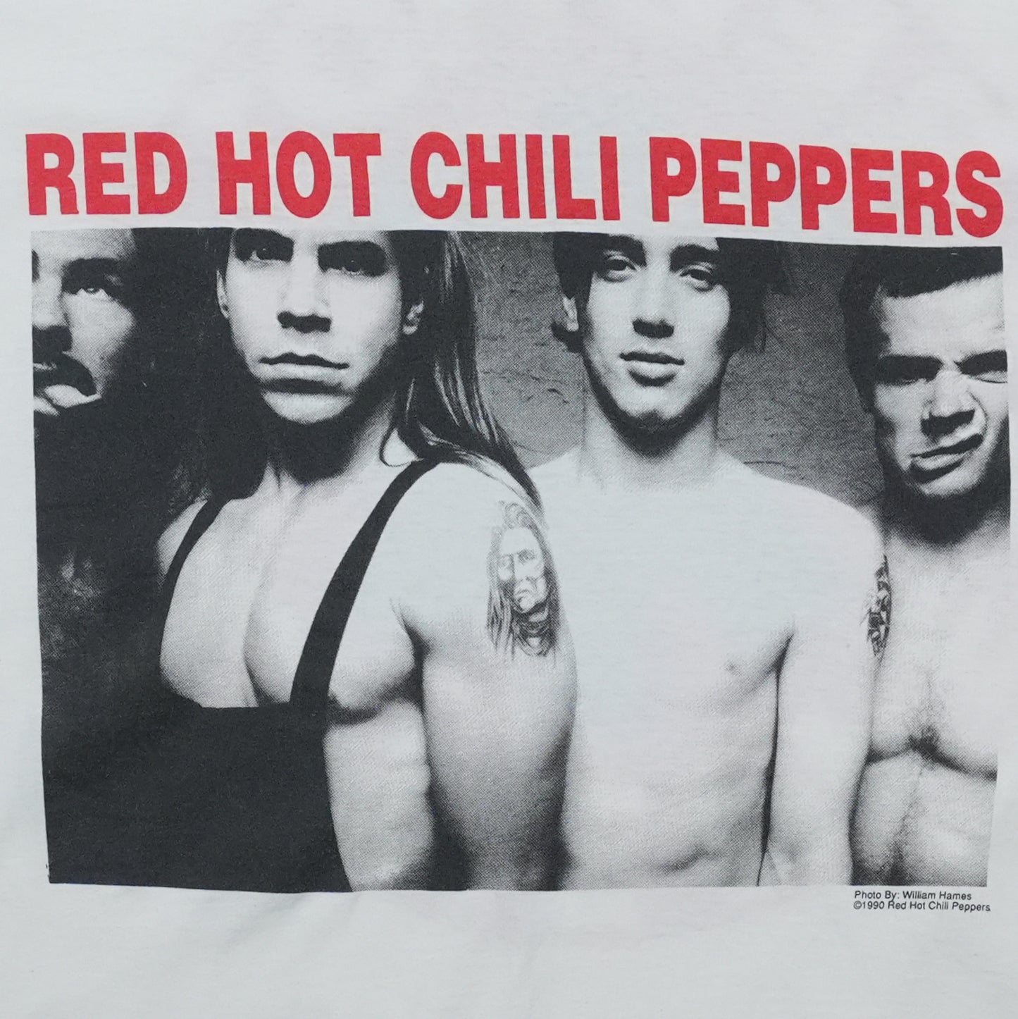 1990 Red Hot Chili Peppers Band Photo Shirt