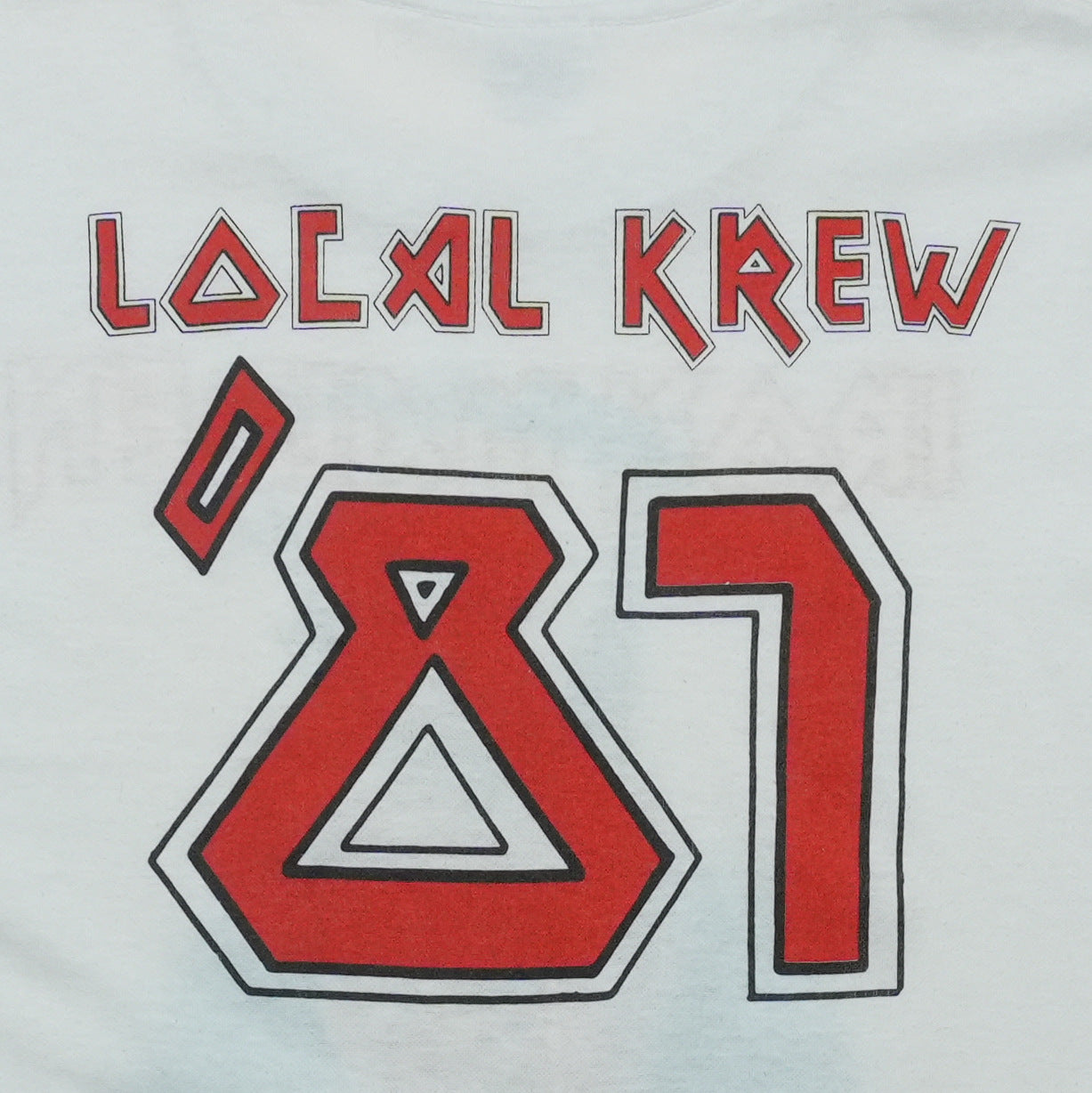 1987 Iron Maiden Somewhere In Time Local Krew Tour Shirt