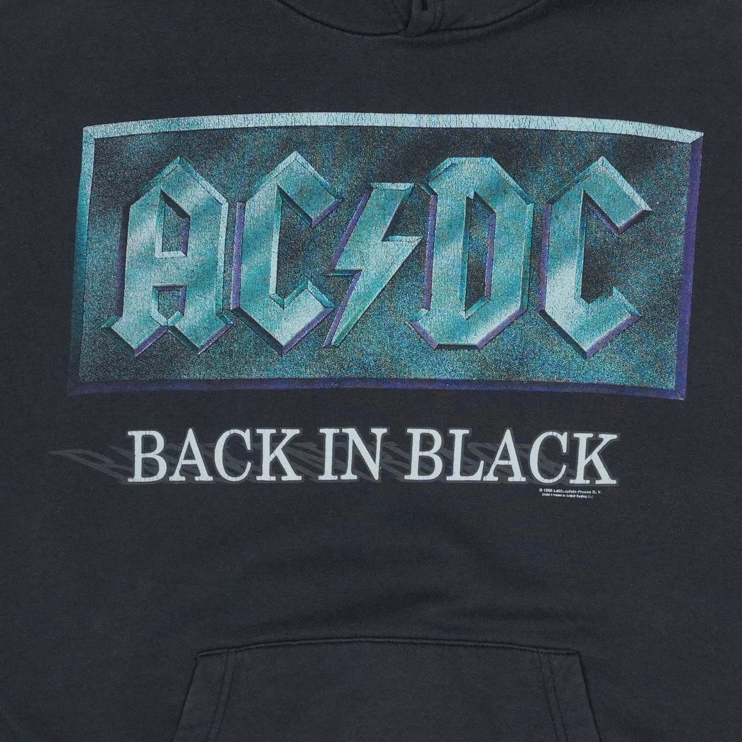 1996 ACDC Back In Black Hoodie