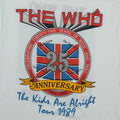 1989 The Who Kids Are Alright Tour Shirt