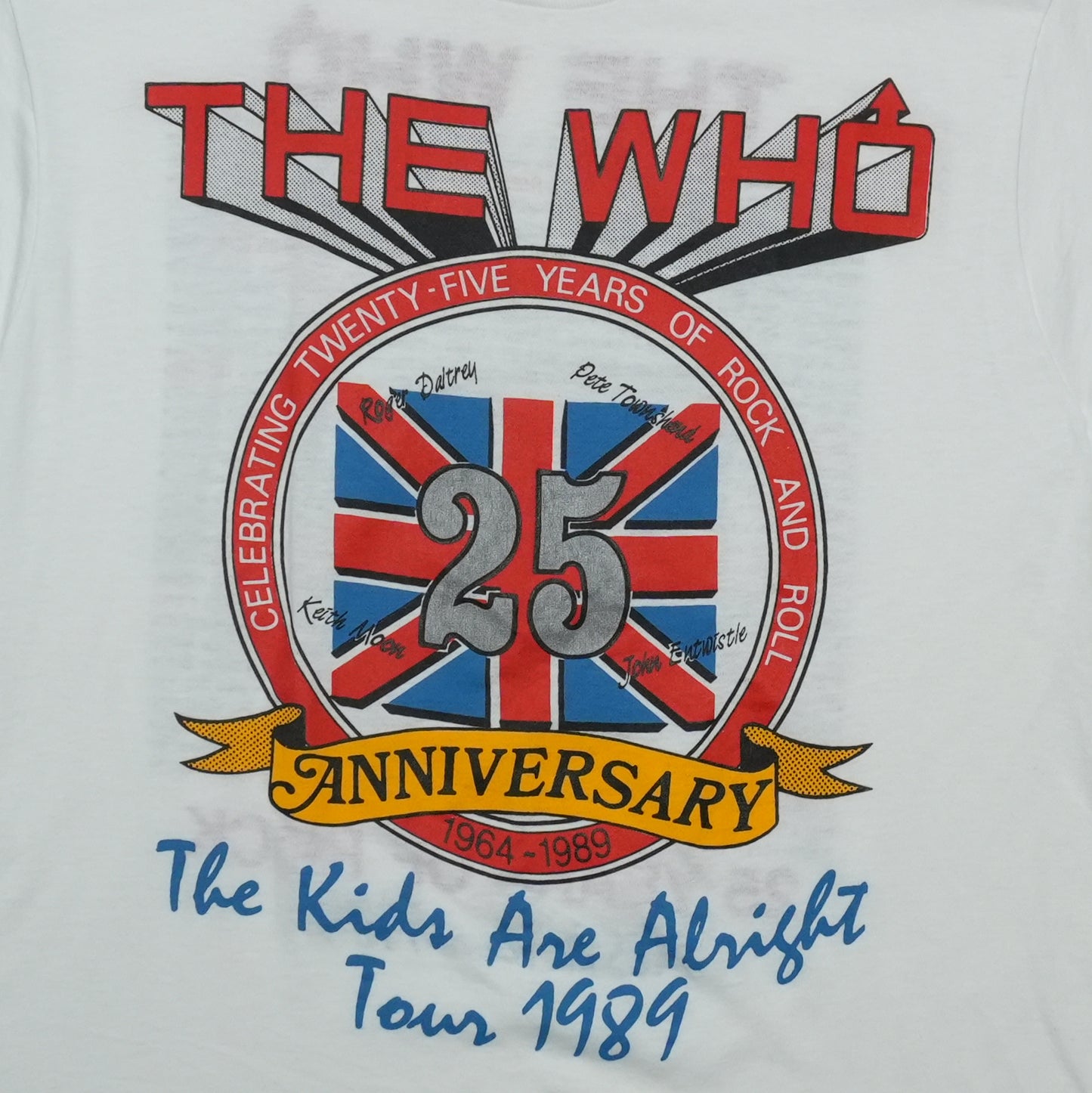 1989 The Who Kids Are Alright Tour Shirt