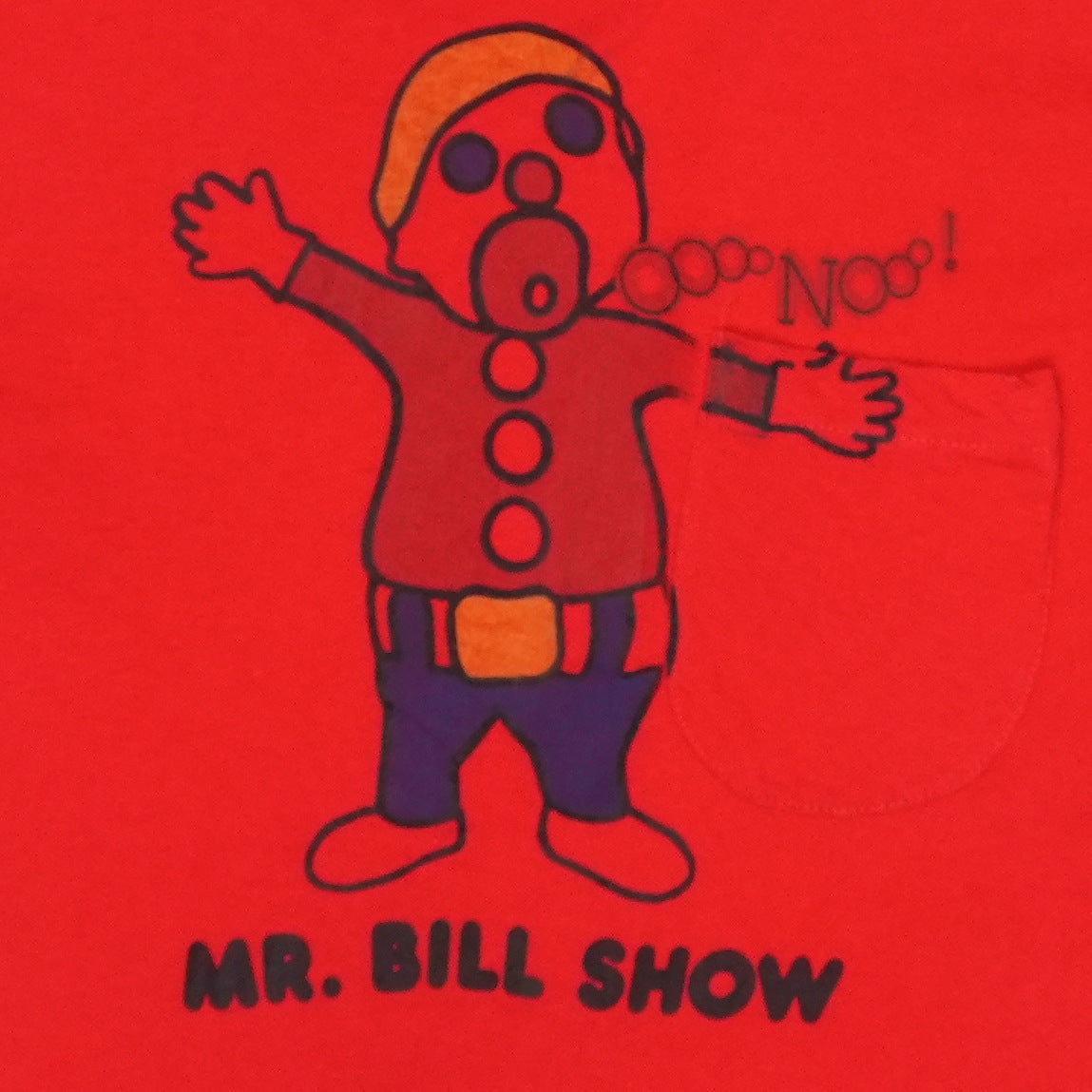 1970s Mr Bill Show Long Sleeve Shirt Detail