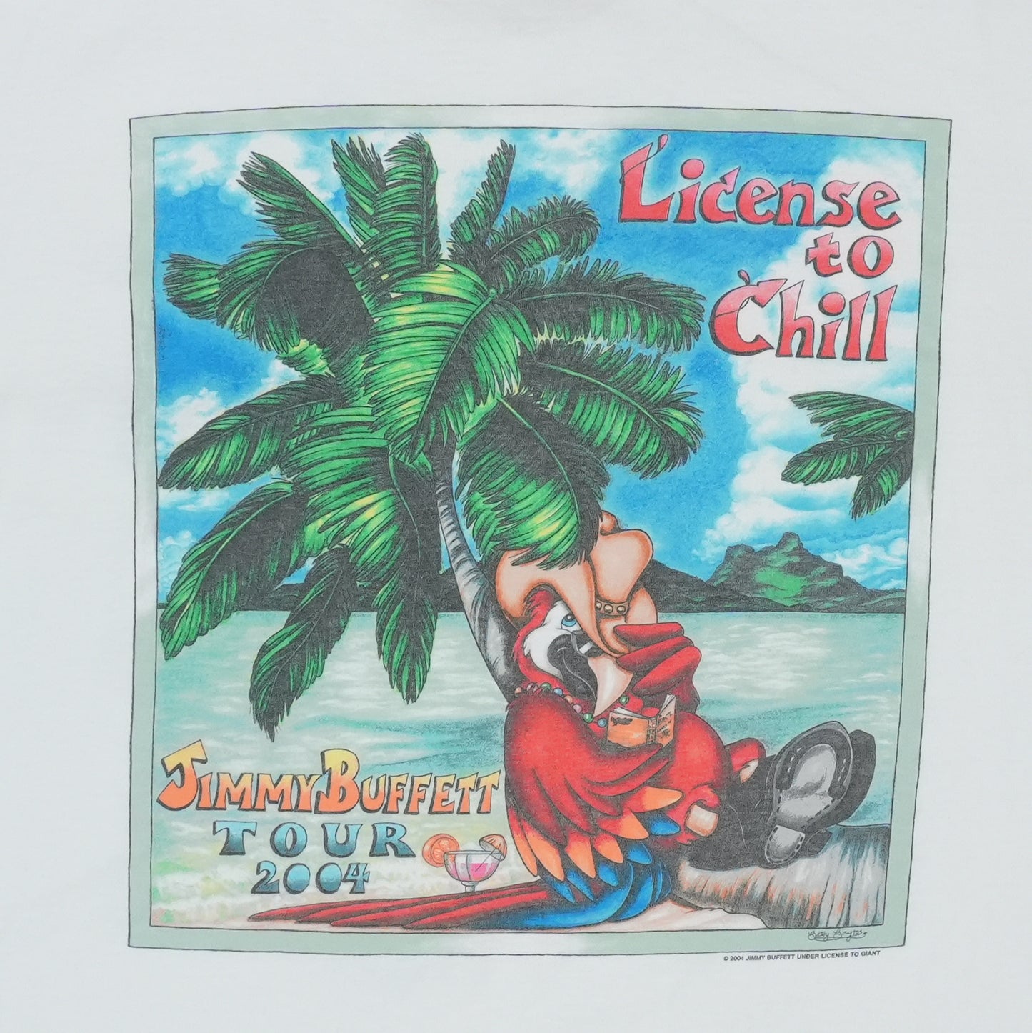 2004 Jimmy Buffett License To Chill Tour Shirt