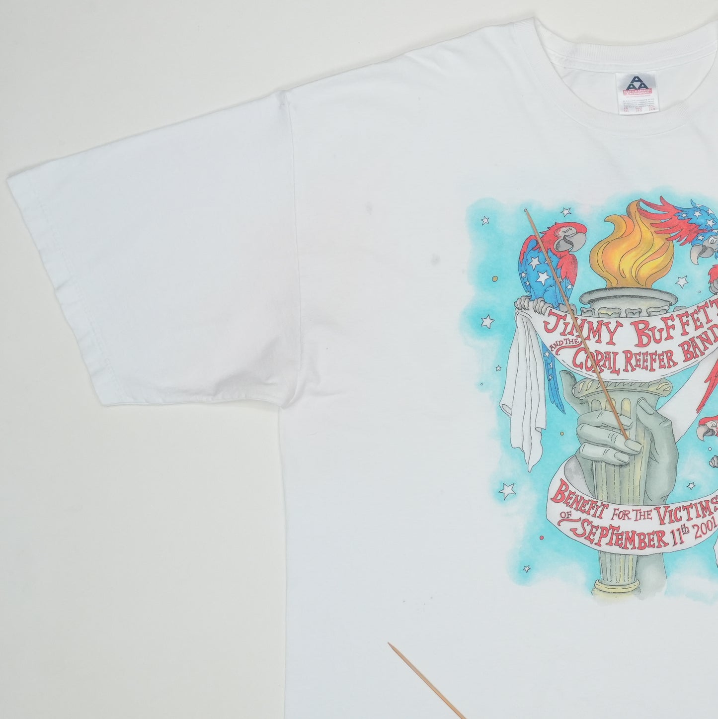 2001 Jimmy Buffett September 11th Benefit Concert Shirt