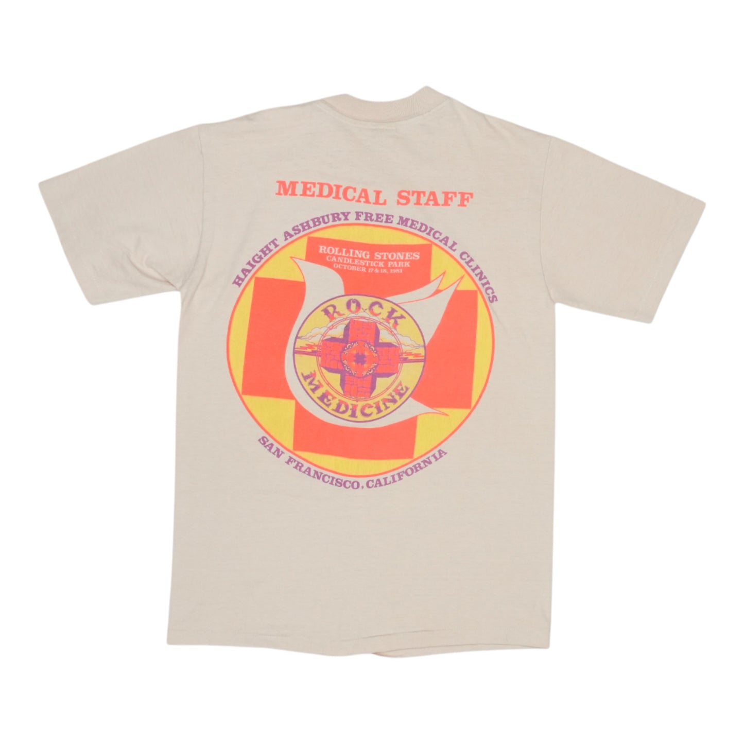 1981 Rolling Stones San Francisco Staff Concert Shirt