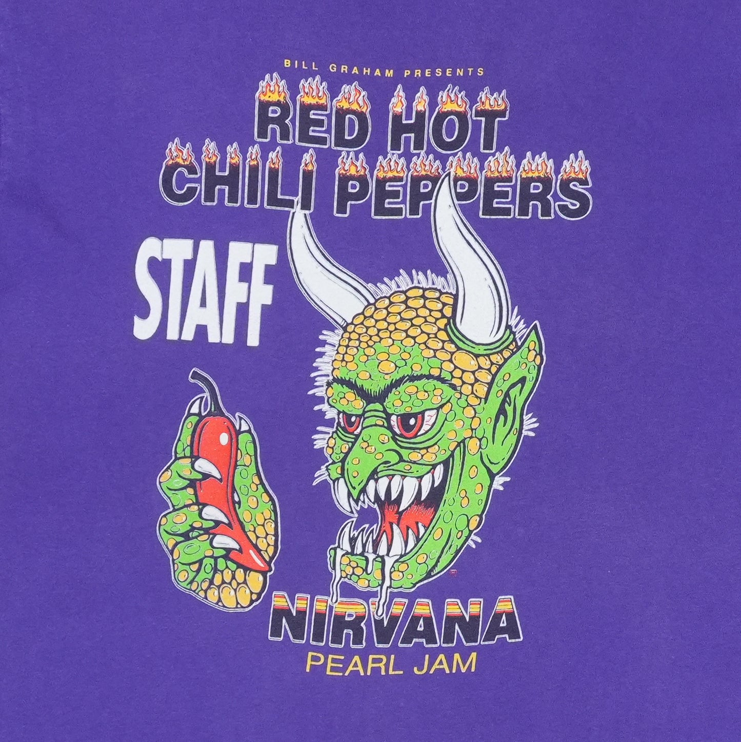 1991 Nirvana New Years Eve Concert Staff Shirt