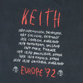 1992 Keith Richards X Pensive Winos Tour Shirt