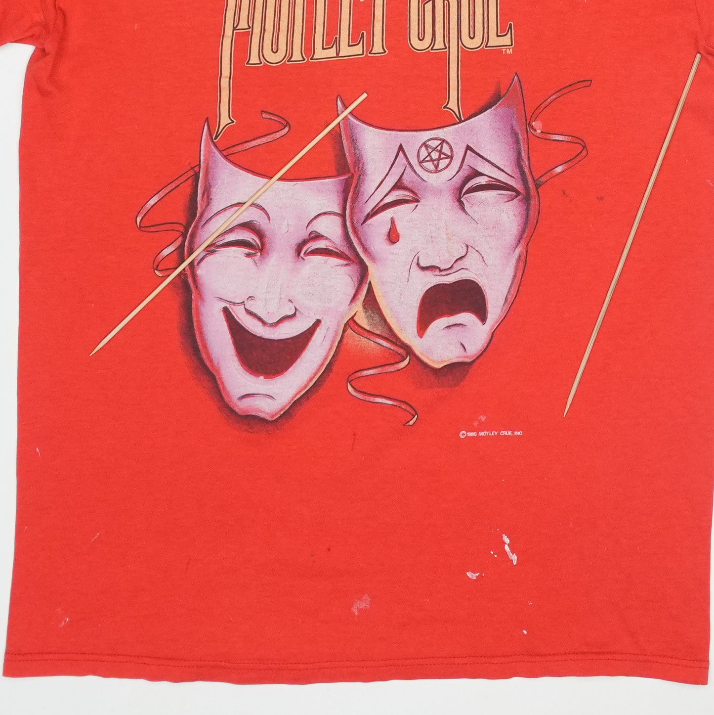 1985 Motley Crue Theatre Of Pain World Tour Shirt