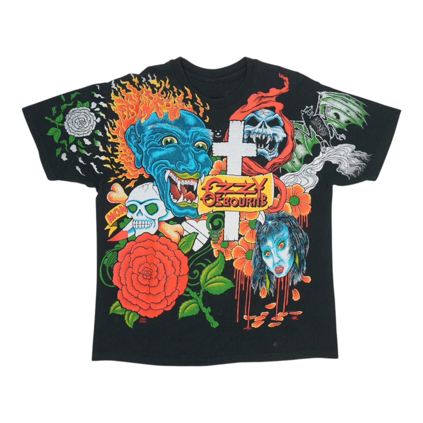 1992 Ozzy Osbourne Tattoos All Over Print Shirt