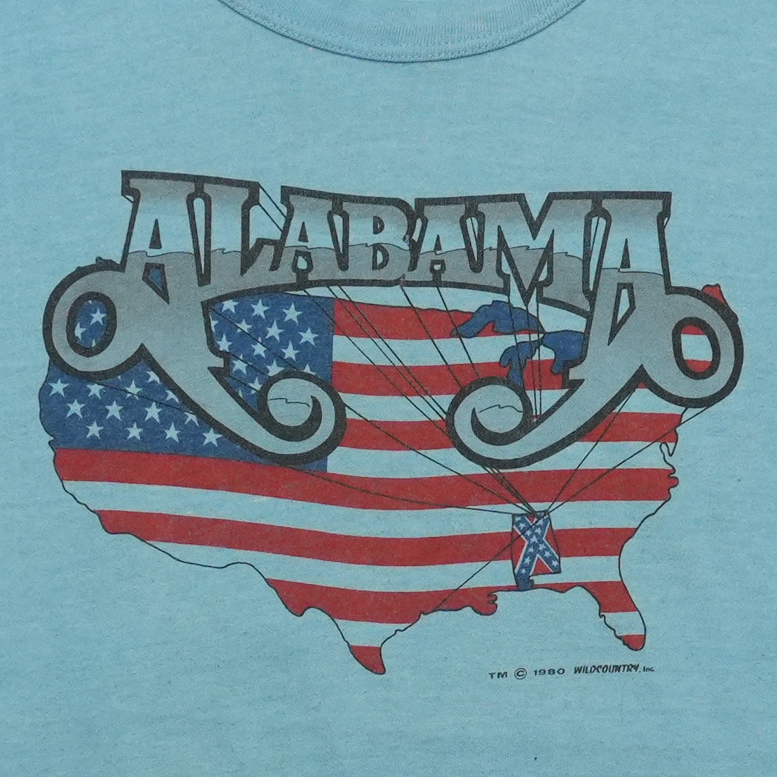 1982 Alabama Mountain Music Tour Shirt Detail