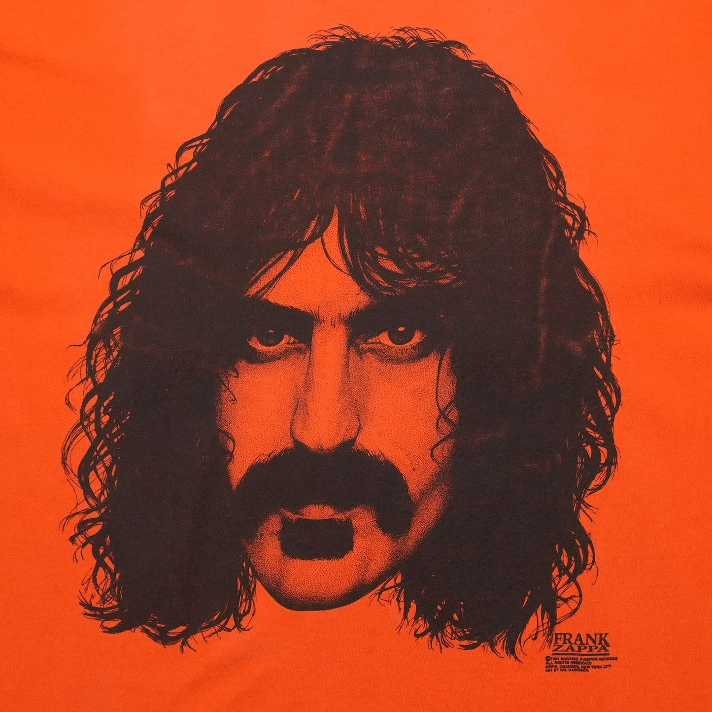 1990s Frank Zappa Portrait Shirt Detail