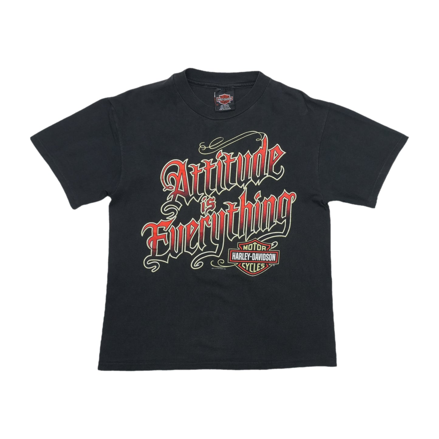 1989 Harley Davidson Butte Montana Attitude Is Everything Shirt Front