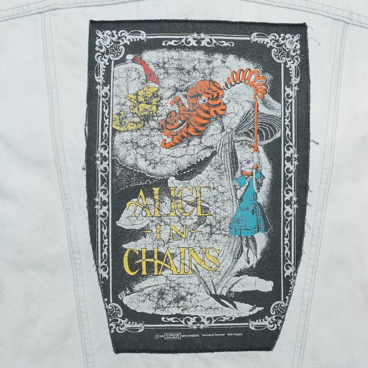 1993 Alice in Chains Levi's Denim Jacket Back Detail 1