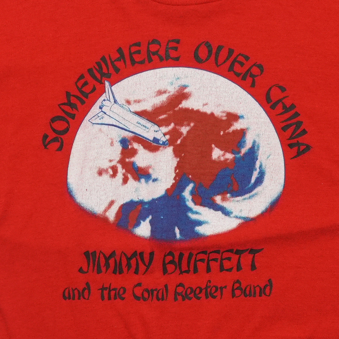 1982 Jimmy Buffett Somewhere Over China Shirt Detail