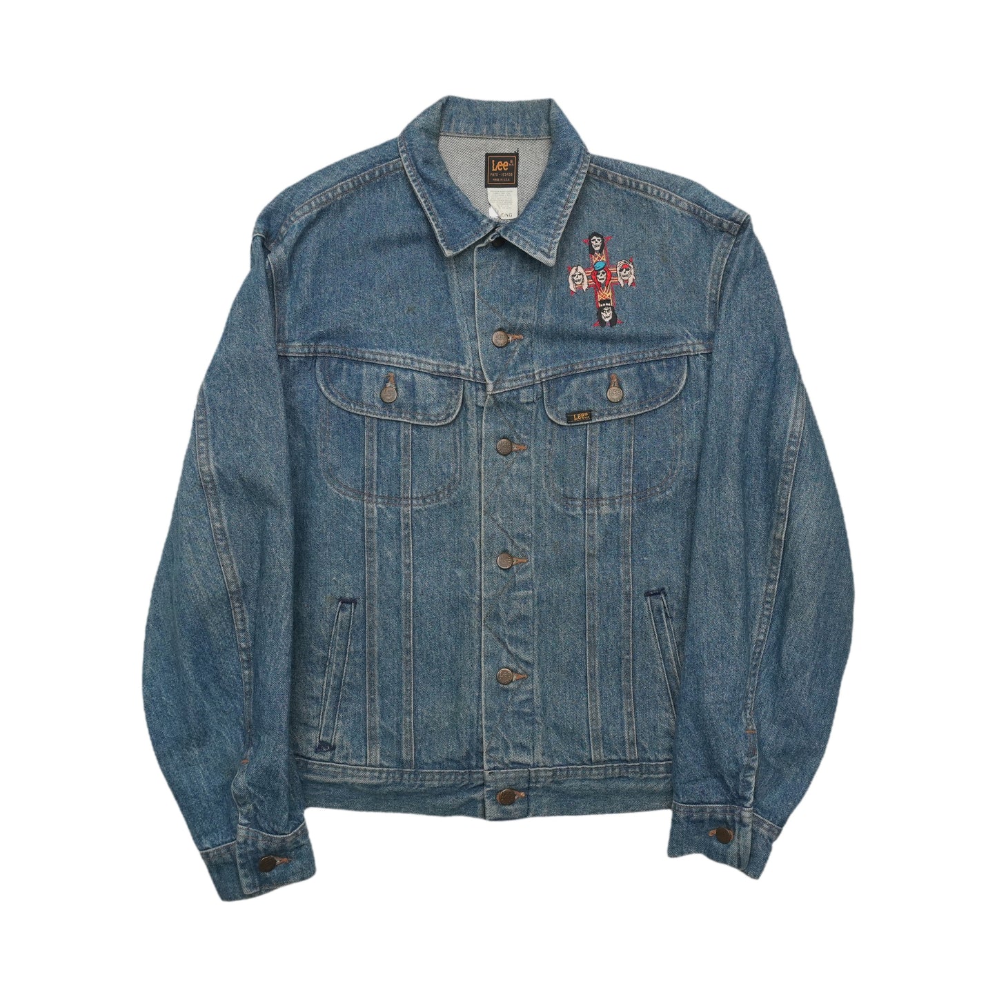 1990s Guns N' Roses Lee Denim Jacket Front