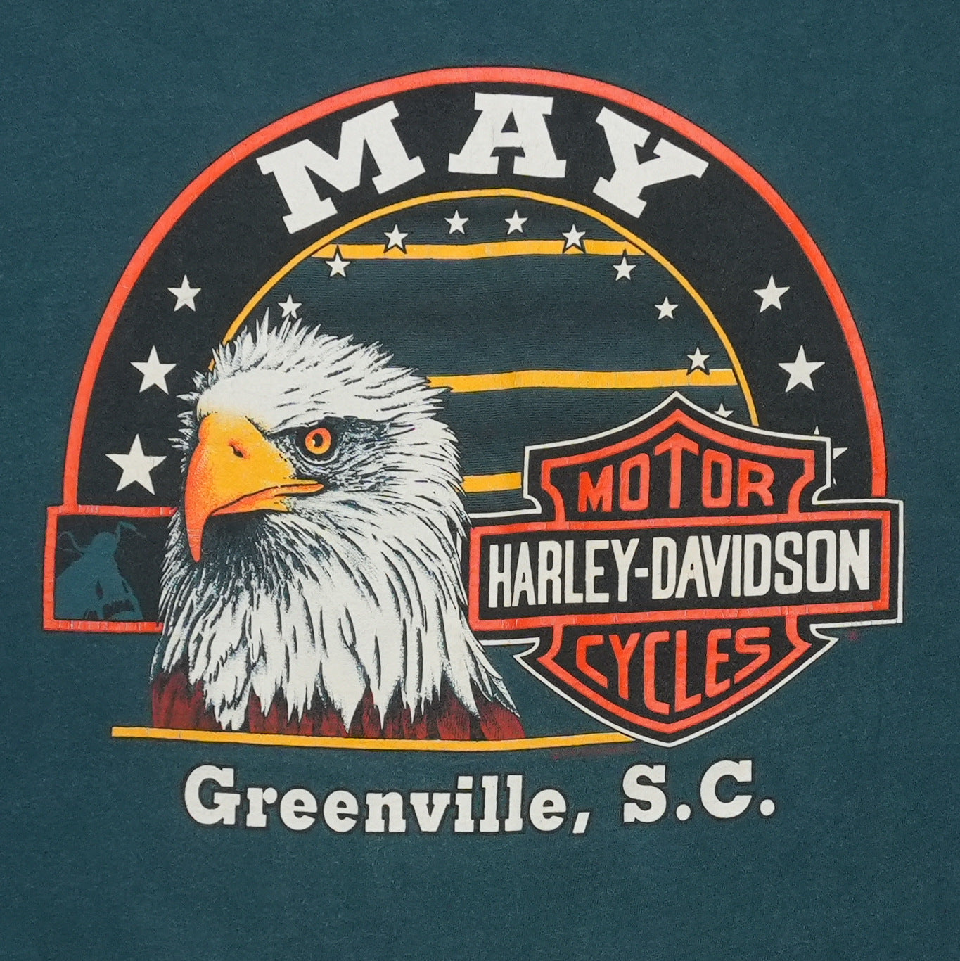 1994 Harley Davidson Eagle Greenville SC Shirt Detail