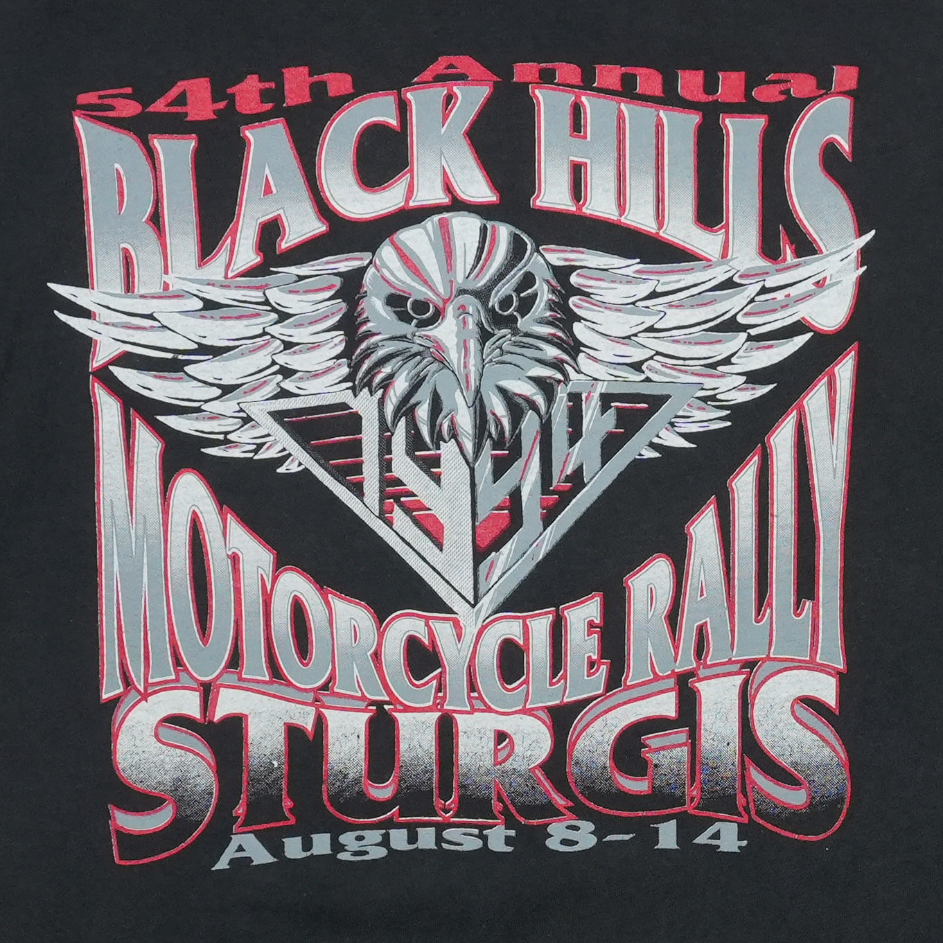 1994 Sturgis 54th Annual Black Hills Motor Classic Shirt Back Detail 1