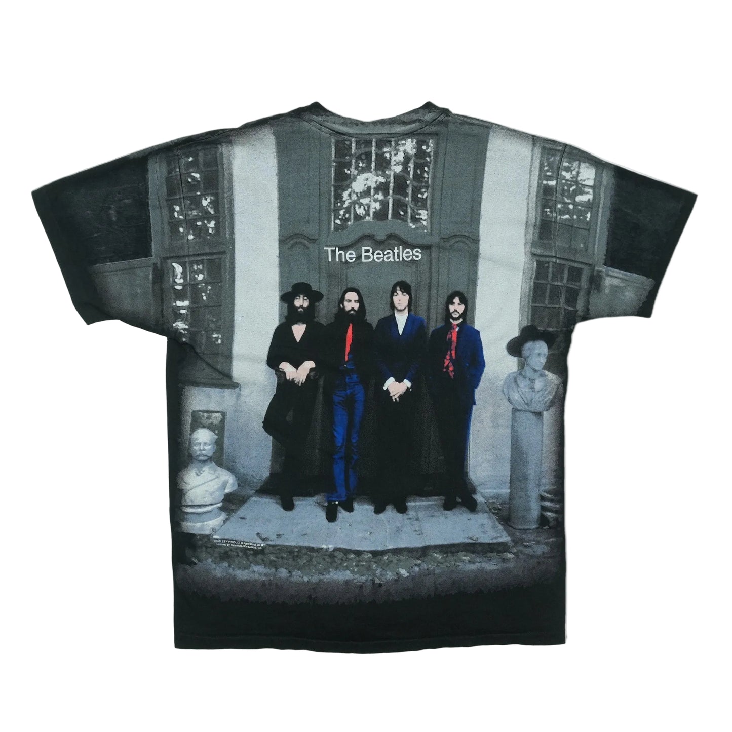 1990s The Beatles All Over Print Shirt Back