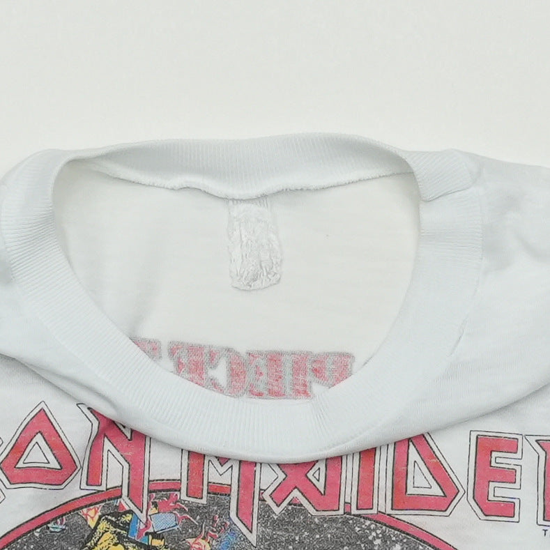1983 Iron Maiden World Peace Long Sleeve Shirt Tag
