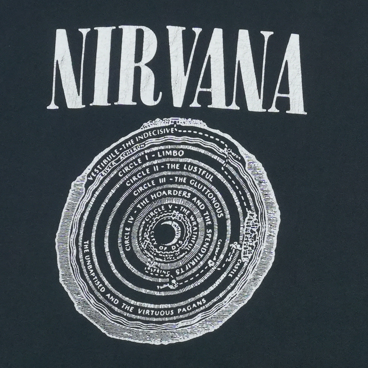 1991 Nirvana Vestibule Shirt Front Detail 1