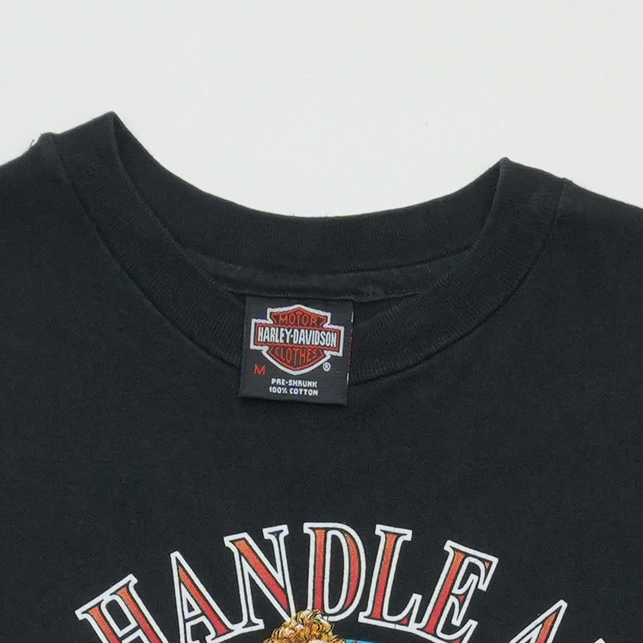 1993 Harley Davidson California Built To Handle Anything Shirt Tag