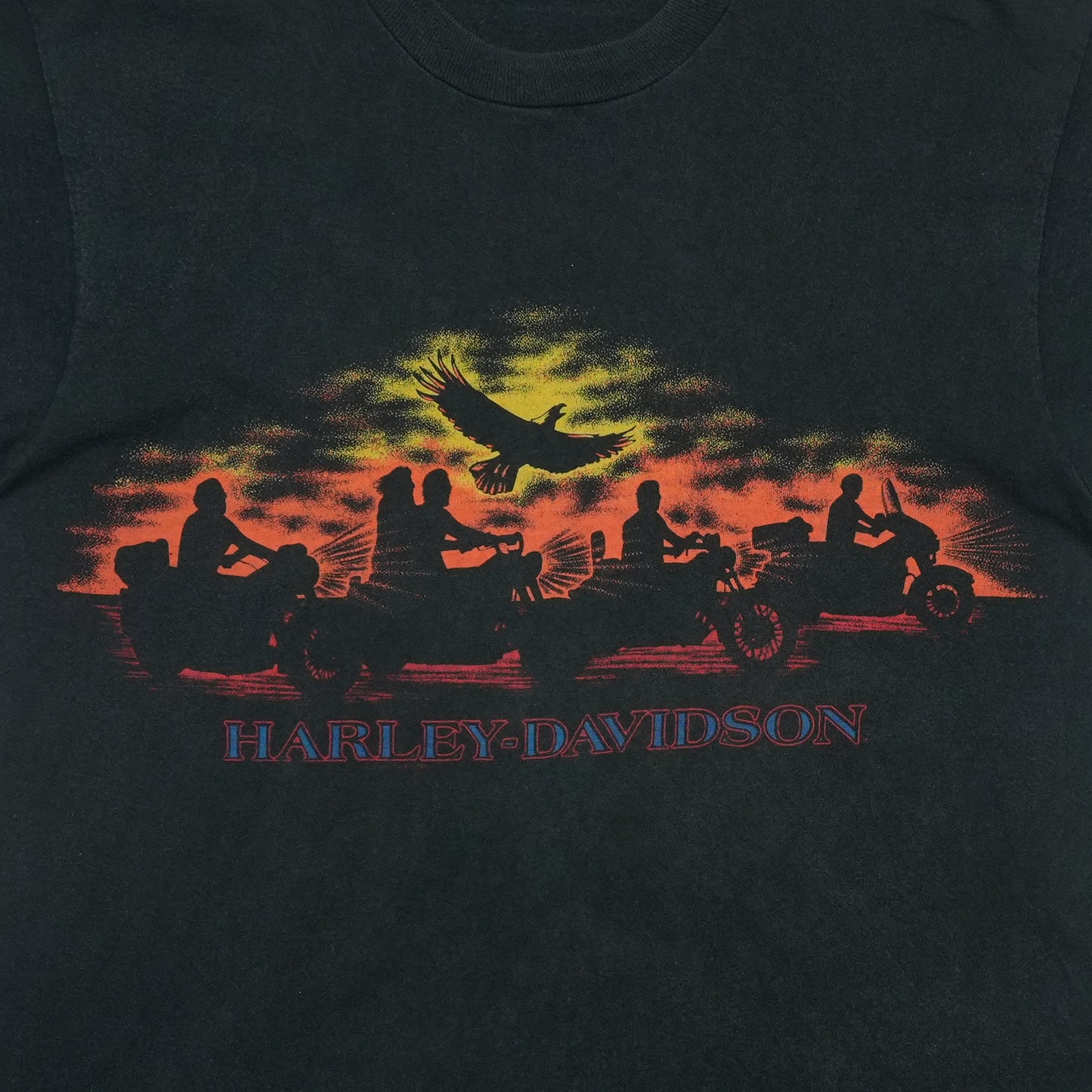 1990s Harley Davidson Anacortes Washington Shirt Front Detail 1