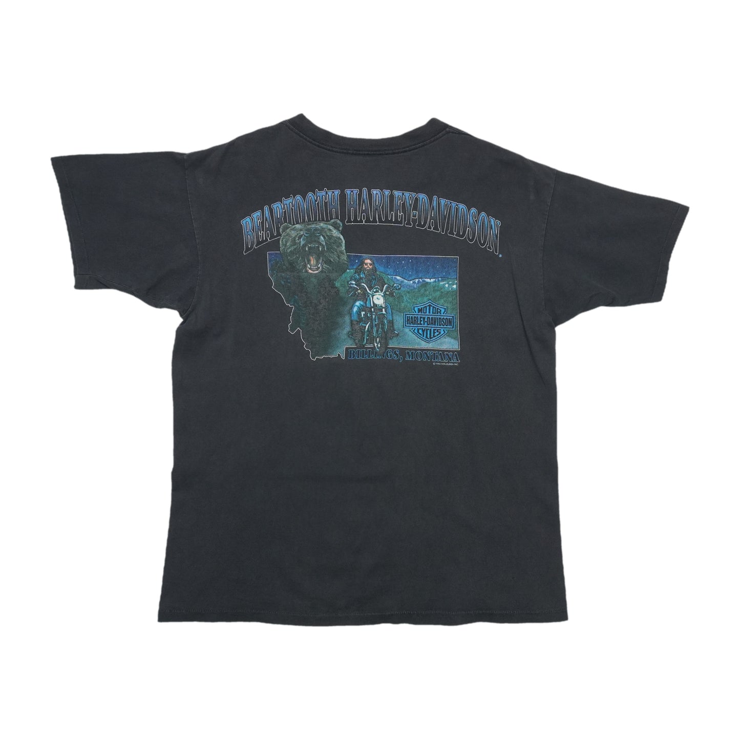1994 Harley Davidson Billings Montana Shirt Back
